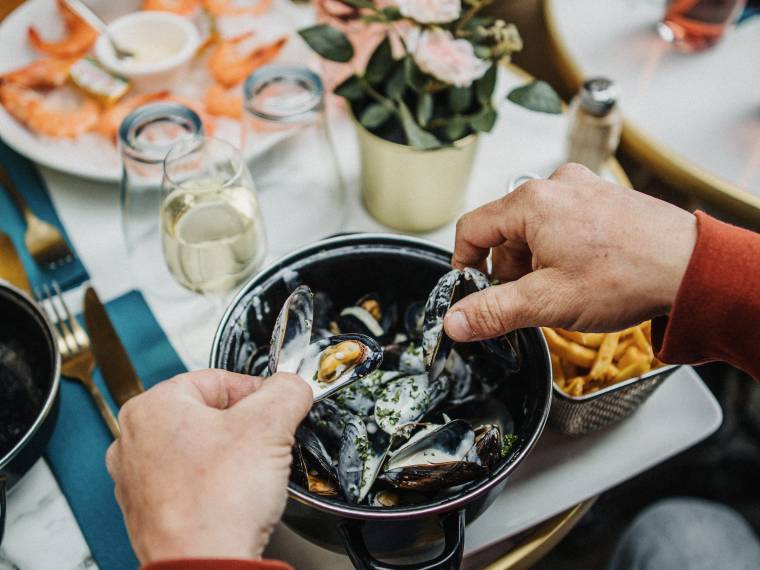 Repas fruit de mer Ã  Honfleur Â© Coraline et LÃ©o