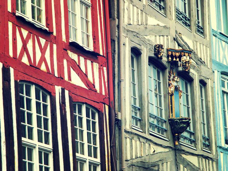 Rouen, maisons Ã  pans de bois Â© Rouen, Normandie tourisme